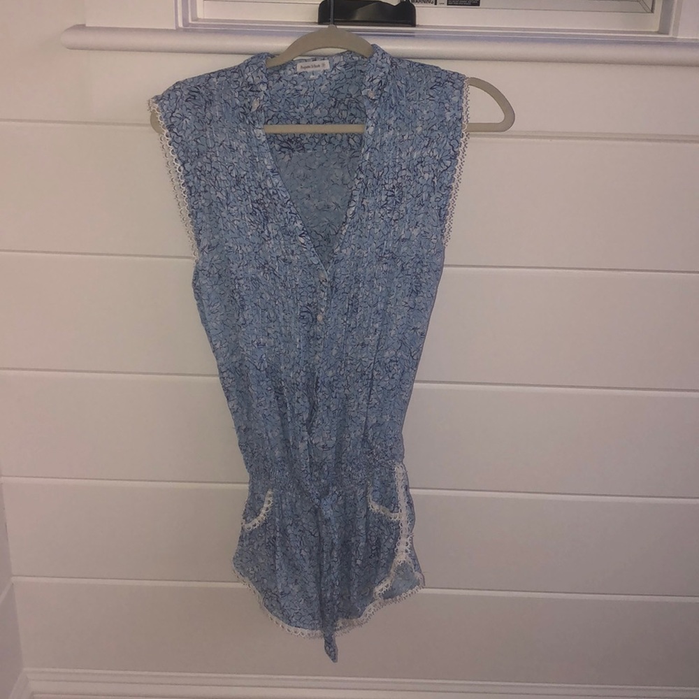Poupette St. Barth Romper Anita Pleated